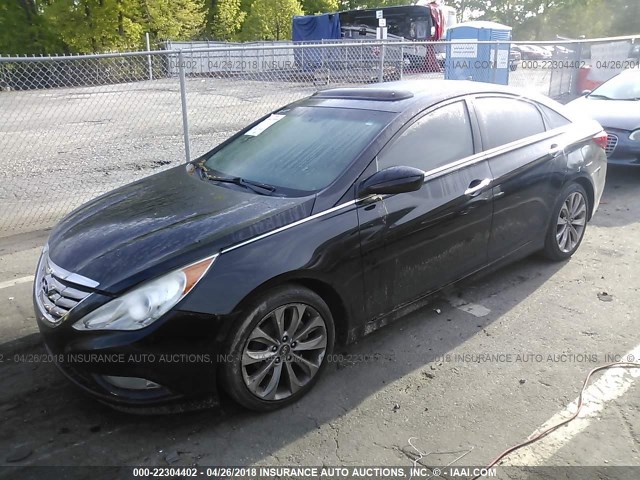 5NPEC4AC9BH296803 - 2011 HYUNDAI SONATA SE/LIMITED BLACK photo 2