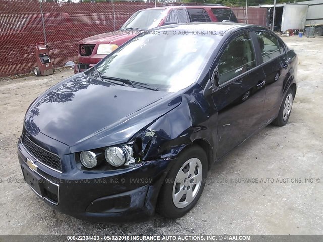 1G1JA5SH8F4152006 - 2015 CHEVROLET SONIC LS 蓝色 照片 2
