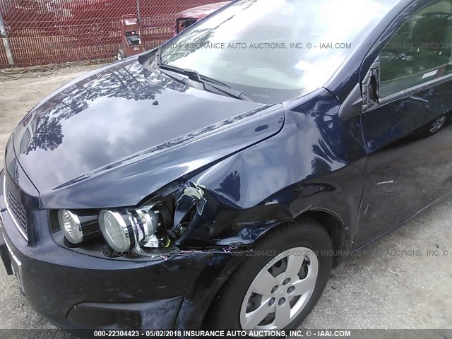 1G1JA5SH8F4152006 - 2015 CHEVROLET SONIC LS 蓝色 照片 6