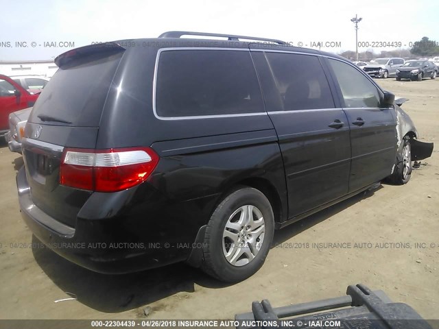 5FNRL38837B018658 - 2007 HONDA ODYSSEY TOURING BLACK photo 4