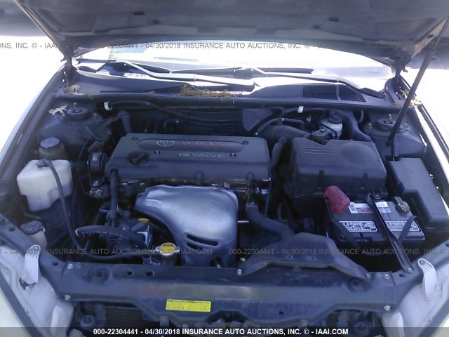 4T1BE32K73U210601 - 2003 TOYOTA CAMRY LE/XLE/SE GREEN photo 10