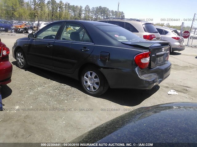 4T1BE32K73U210601 - 2003 TOYOTA CAMRY LE/XLE/SE GREEN photo 3