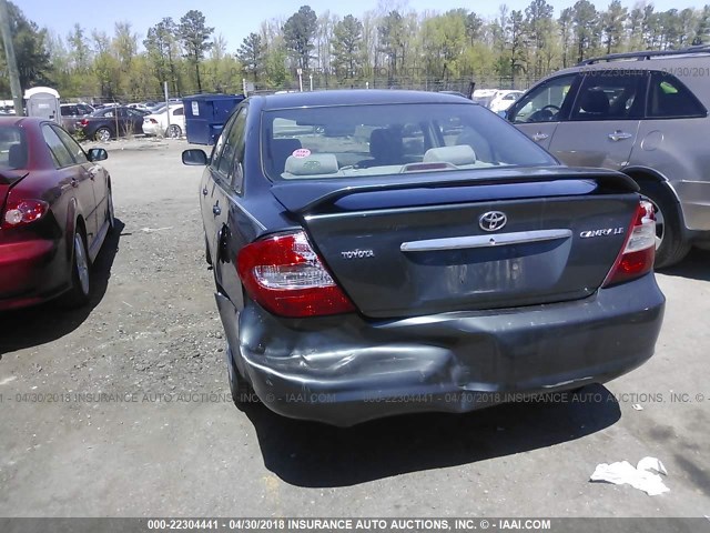 4T1BE32K73U210601 - 2003 TOYOTA CAMRY LE/XLE/SE GREEN photo 6