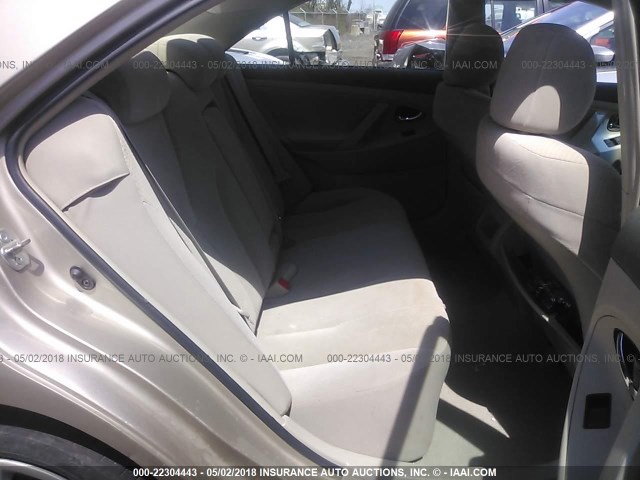 4T1BE46KX8U262246 - 2008 TOYOTA CAMRY CE/LE/XLE/SE TAN photo 8