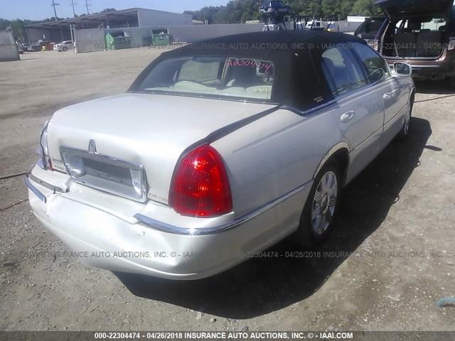 1LNHM82WX5Y631611 - 2005 LINCOLN TOWN CAR SIGNATURE LIMITED WHITE photo 4