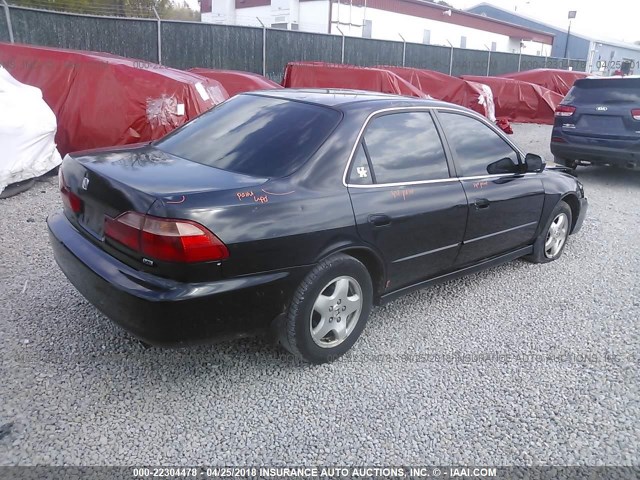 1HGCG1650YA037428 - 2000 HONDA ACCORD EX BLACK photo 4