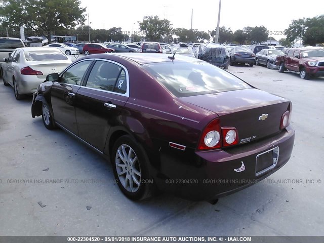 1G1ZE5EB0AF260325 - 2010 CHEVROLET MALIBU LTZ Қызыл фото 3