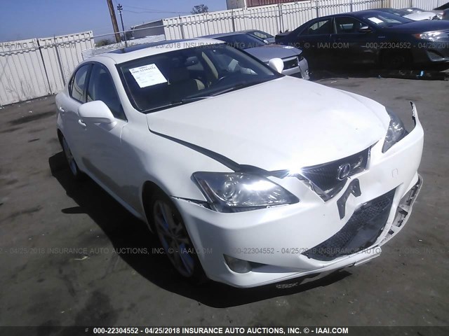 JTHBE262265002471 - 2006 LEXUS IS 350 WHITE photo 1