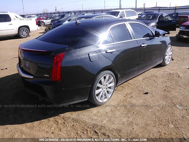 1G6AB5S30D0146085 - 2013 CADILLAC ATS LUXURY BLACK photo 4