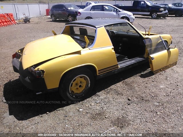 4762901936 - 1976 PORSCHE 914 YELLOW photo 4