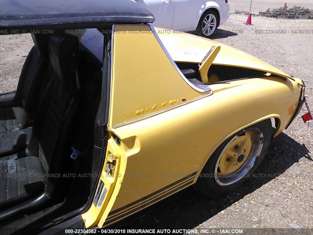 4762901936 - 1976 PORSCHE 914 YELLOW photo 8