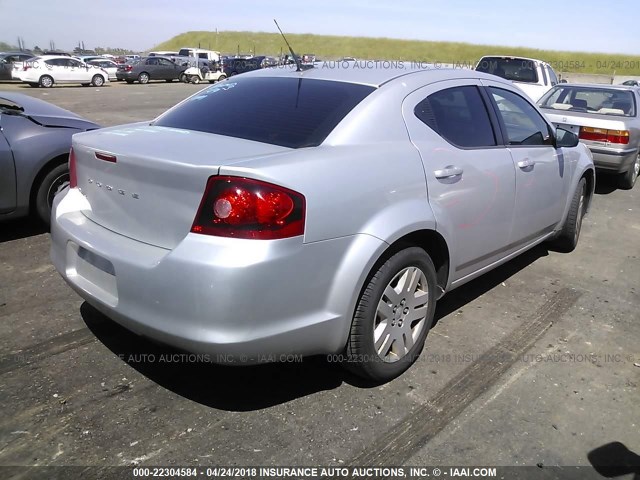 1B3BD4FBXBN509906 - 2011 DODGE AVENGER EXPRESS 银色 照片 4