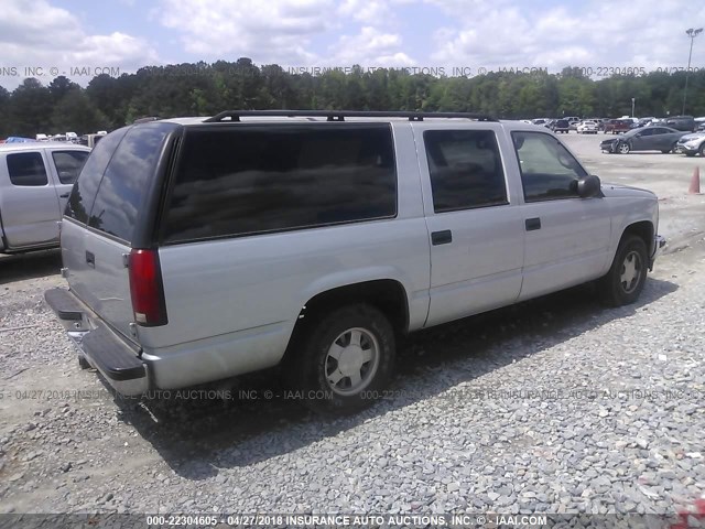 1GNEC16R9VJ320631 - 1997 CHEVROLET SUBURBAN C1500 SILVER photo 4