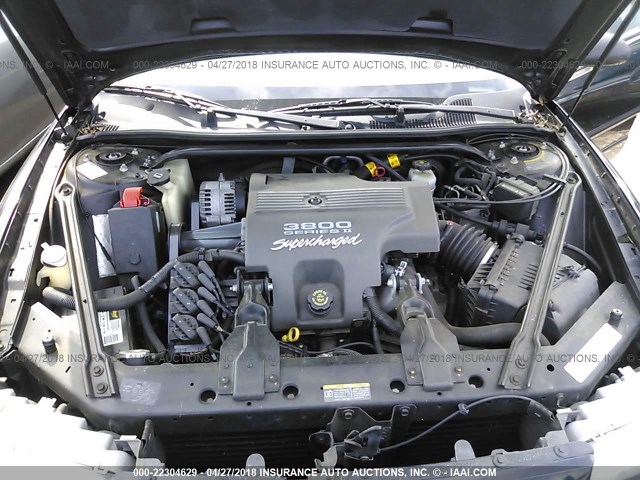 2G4WF551821112183 - 2002 BUICK REGAL GS BLACK photo 10