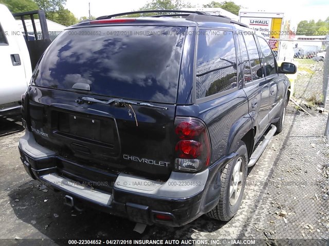 1GNDS13S242390258 - 2004 CHEVROLET TRAILBLAZER LS/LT BLACK photo 4