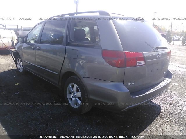 5TDZA23C44S163033 - 2004 TOYOTA SIENNA CE/LE TAN photo 3