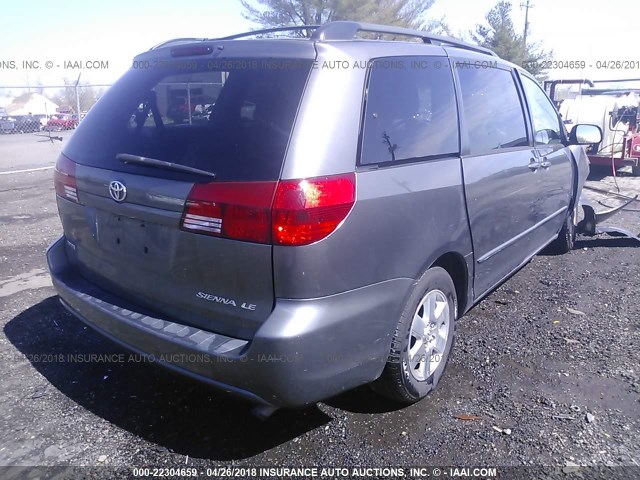 5TDZA23C44S163033 - 2004 TOYOTA SIENNA CE/LE TAN photo 4