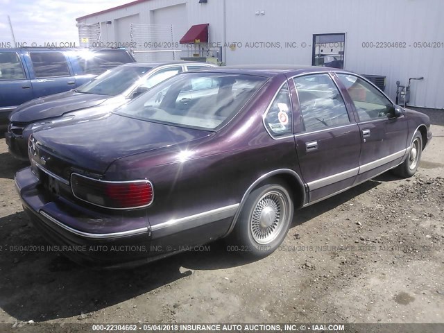 1G1BL52W8SR147074 - 1995 CHEVROLET CAPRICE CLASSIC PURPLE photo 4