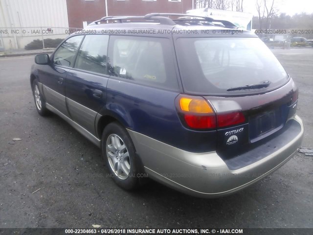 4S3BH675347635202 - 2004 SUBARU LEGACY OUTBACK AWP 蓝色 照片 3