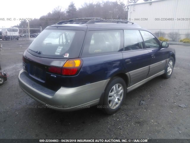 4S3BH675347635202 - 2004 SUBARU LEGACY OUTBACK AWP 蓝色 照片 4