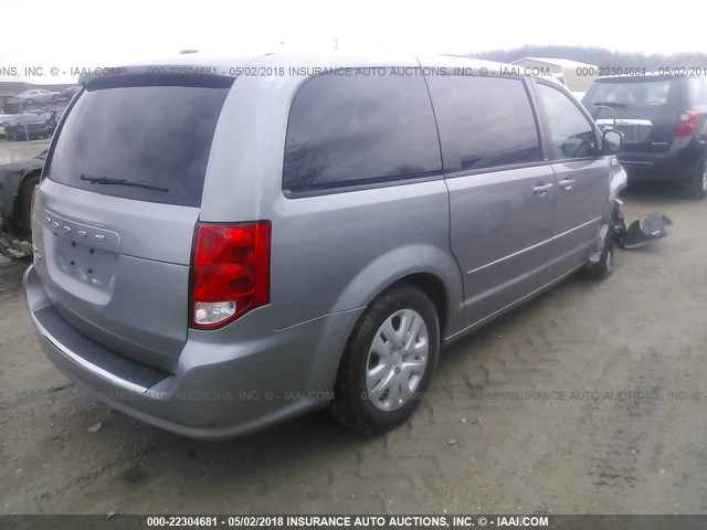 2C4RDGBG2DR810689 - 2013 DODGE GRAND CARAVAN SE GRAY photo 4