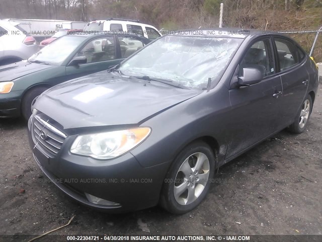 KMHDU46D28U502189 - 2008 HYUNDAI ELANTRA GLS/SE/LIMITED GRAY photo 2