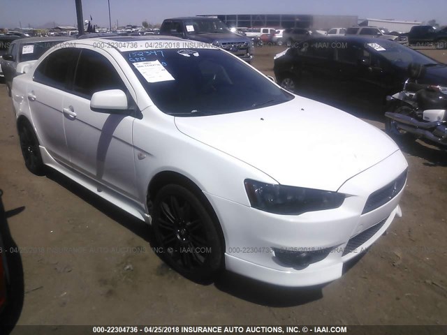 JA3AU86U78U022310 - 2008 MITSUBISHI LANCER GTS WHITE photo 1