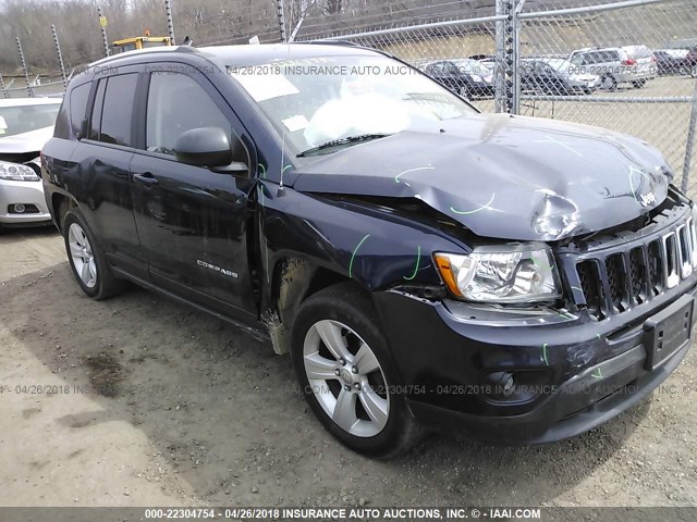 1C4NJDEB3CD676590 - 2012 JEEP COMPASS LATITUDE 蓝色 照片 1