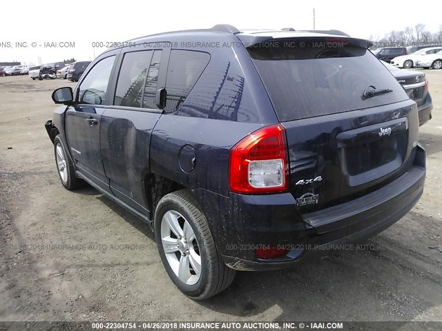 1C4NJDEB3CD676590 - 2012 JEEP COMPASS LATITUDE 蓝色 照片 3