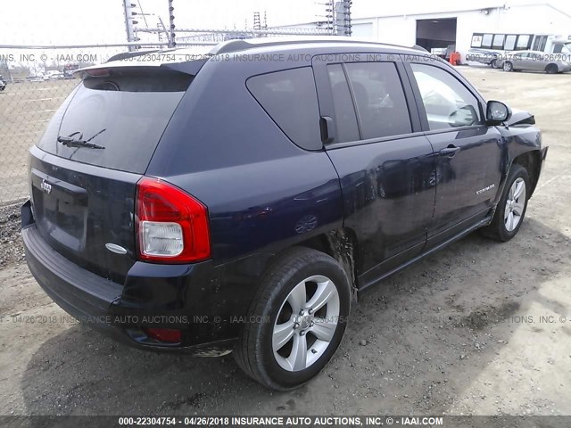 1C4NJDEB3CD676590 - 2012 JEEP COMPASS LATITUDE 蓝色 照片 4