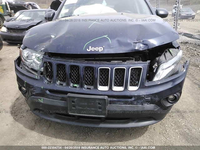 1C4NJDEB3CD676590 - 2012 JEEP COMPASS LATITUDE 蓝色 照片 6