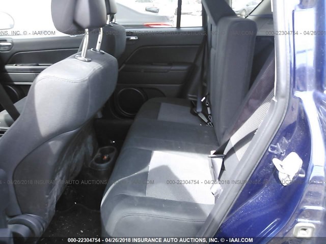 1C4NJDEB3CD676590 - 2012 JEEP COMPASS LATITUDE 蓝色 照片 8