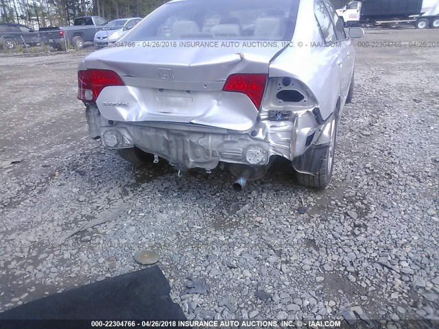 1HGFA158X7L074144 - 2007 HONDA CIVIC EX SILVER photo 6