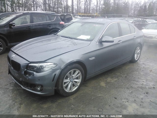 WBA5A7C59GG145801 - 2016 BMW 528 XI GRAY photo 2