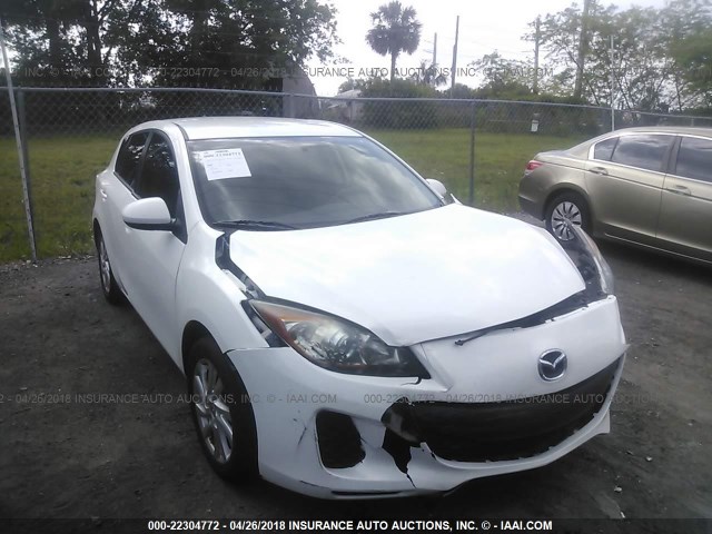 JM1BL1L82C1568501 - 2012 MAZDA 3 I WHITE photo 6