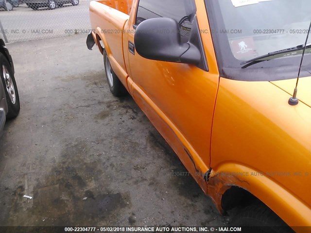 1GCCS14X9T8147329 - 1996 CHEVROLET S TRUCK S10 ORANGE photo 6