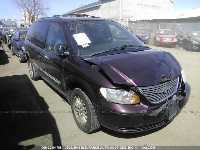 2C4GP54L04R504992 - 2004 CHRYSLER TOWN & COUNTRY TOURING MAROON photo 1