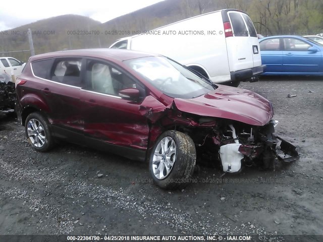 1FMCU0HX1DUB50373 - 2013 FORD ESCAPE SEL RED photo 1