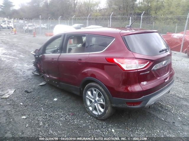 1FMCU0HX1DUB50373 - 2013 FORD ESCAPE SEL RED photo 3