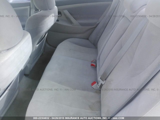 4T1BE46K48U790431 - 2008 TOYOTA CAMRY CE/LE/XLE/SE WHITE photo 8