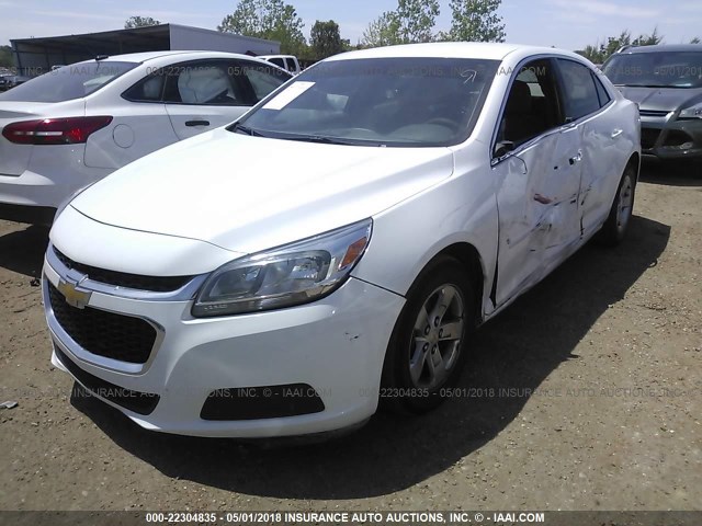 1G11B5SL9EF245847 - 2014 CHEVROLET MALIBU LS WHITE photo 2