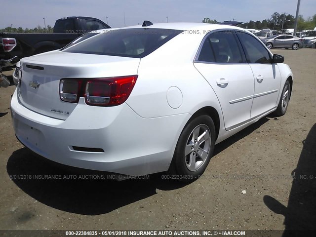 1G11B5SL9EF245847 - 2014 CHEVROLET MALIBU LS WHITE photo 4