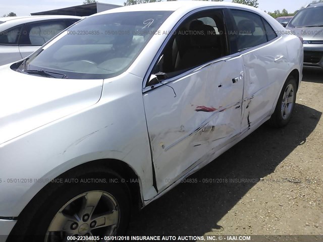 1G11B5SL9EF245847 - 2014 CHEVROLET MALIBU LS WHITE photo 6