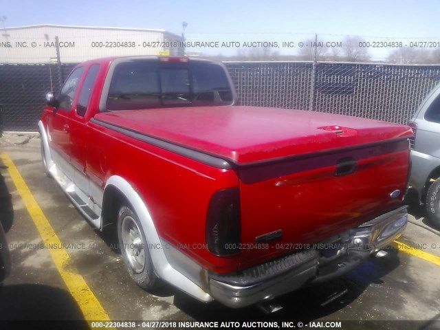 1FTEX17L7VNB19147 - 1997 FORD F150 红色 照片 3