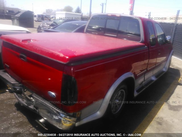 1FTEX17L7VNB19147 - 1997 FORD F150 红色 照片 4