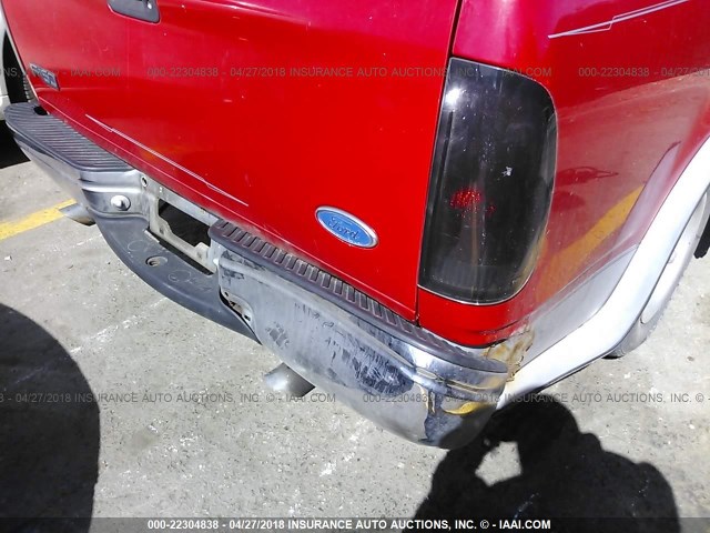1FTEX17L7VNB19147 - 1997 FORD F150 红色 照片 6