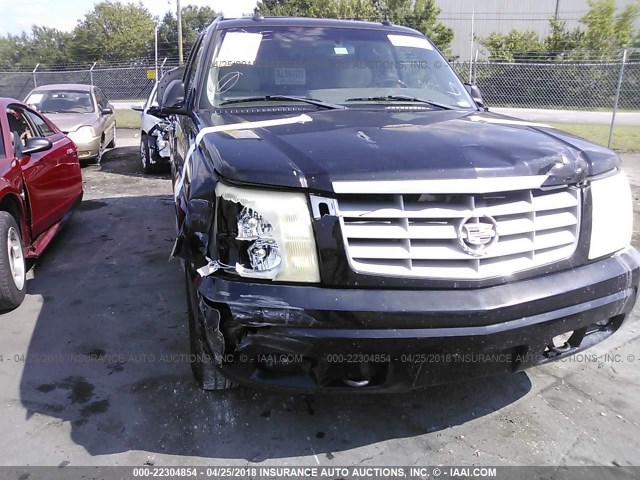 1GYEK63N13R246589 - 2003 CADILLAC ESCALADE LUXURY შავი ფოტო 6