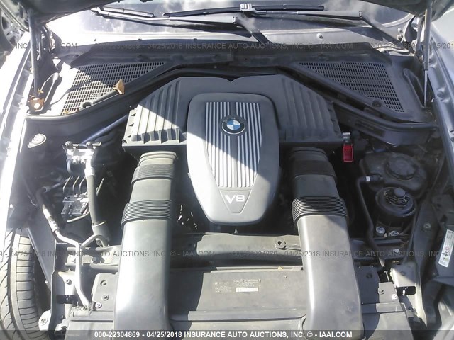 5UXFE83517LZ46245 - 2007 BMW X5 4.8I GRAY photo 10