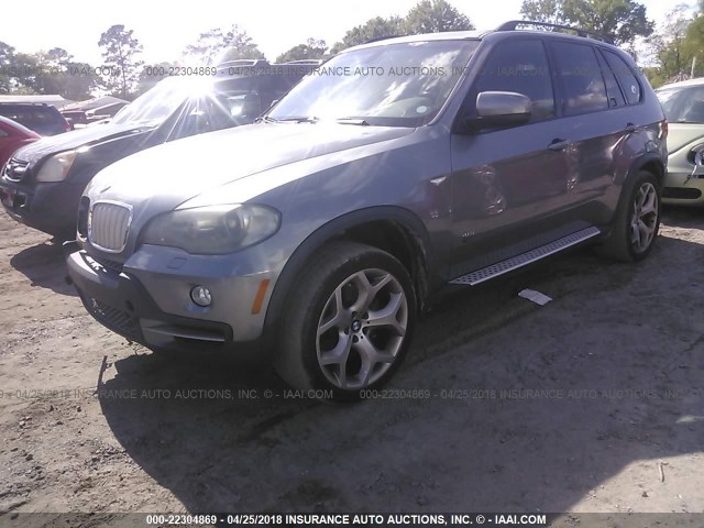 5UXFE83517LZ46245 - 2007 BMW X5 4.8I GRAY photo 2