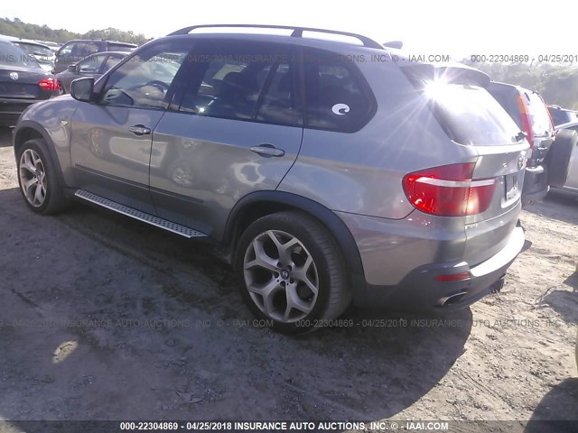 5UXFE83517LZ46245 - 2007 BMW X5 4.8I GRAY photo 3